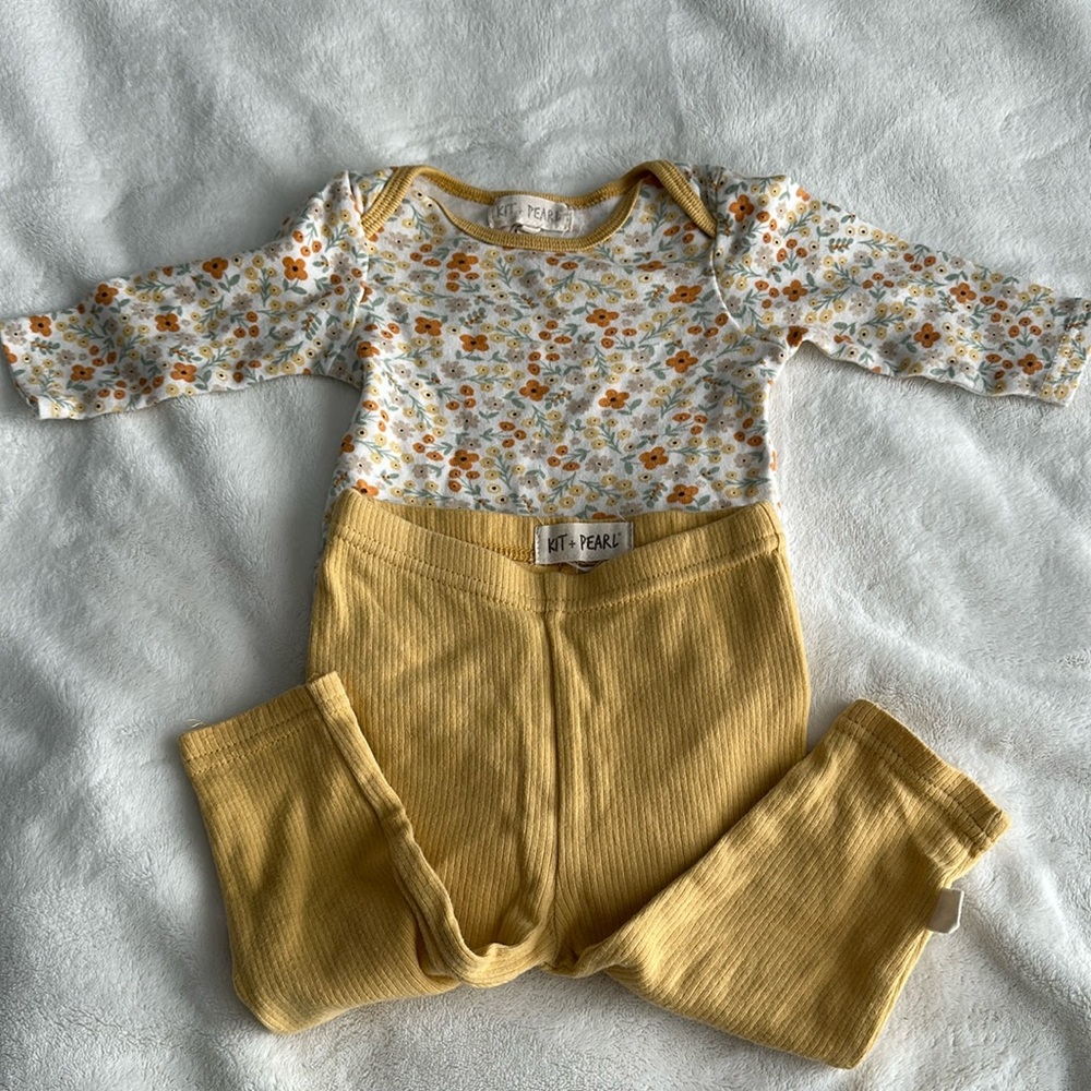 Baby girl set, KIT + PEARL, 3-6 months